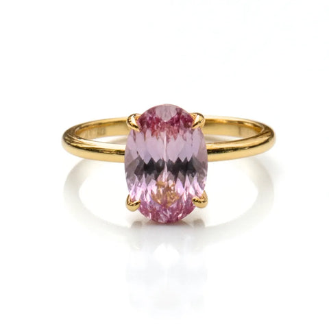 Anel Oval Morgana Banhado a Ouro 18k