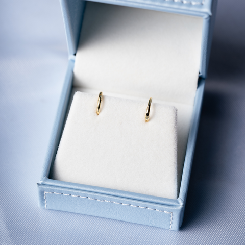 Brinco de Argola Lisa Banhado a Ouro 18k