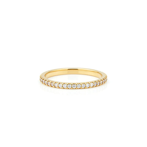 Anel Fino com Cristais em Banhado a Ouro 18k
